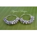 Freshwater Pearls Aquamarine Sterling Silver Hoop Earrings