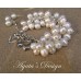 White Freshwater Pearls  Sterling Silver  Bracelet
