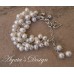 White Freshwater Pearls  Sterling Silver  Bracelet