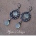 Aqua Blue Chalcedony Sterling Silver Earrings