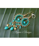 Turquoise Gold Filled Earrings