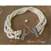 White Freshwater Pearls  Sterling Silver  Necklace