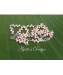 Pink Freshwater Pearls Sterling Silver Lariat Necklace