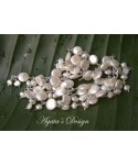 White Coin Freshwater Pearls Sterling Silver Necklace